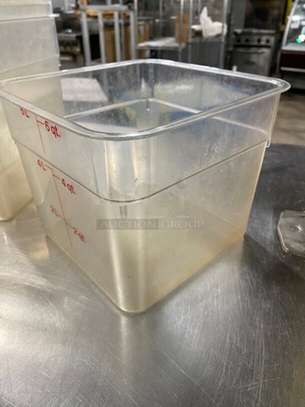 Cambro Assorted Size Clear Poly Food Containers! 9x Your Bid! - Image 3 of 6