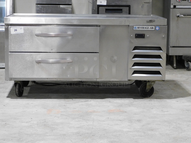 Beverage Air 52" Chef Base w/ (2) Drawers - 115v ..... Tested and Working

 - Image 1 of 6