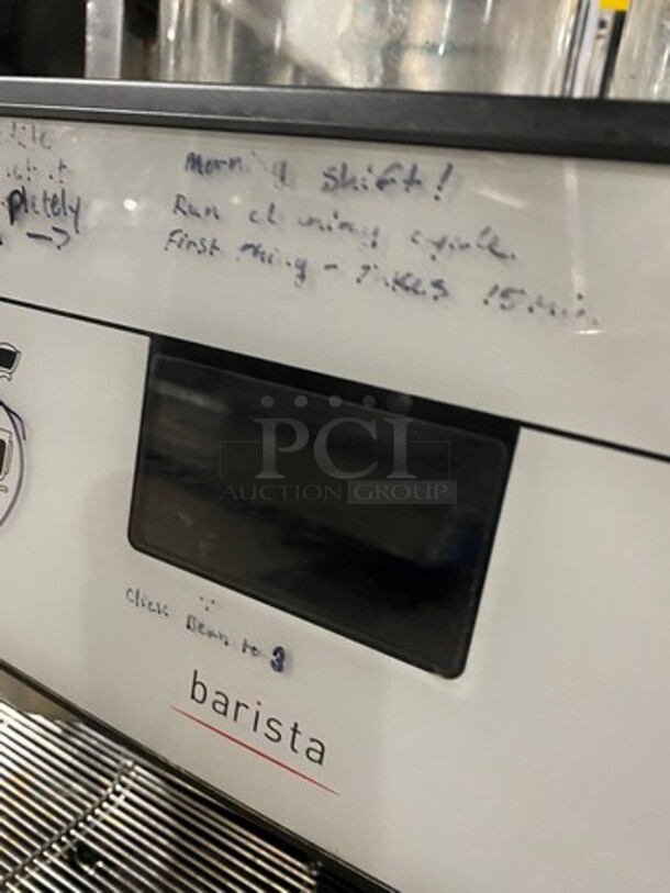 WOW! LATE MODEL! Dunkin Donuts Edition! Schaerer Commercial Countertop 2 Group Espresso Machine! With Steam Lines! Stainless Steel! On Small Legs! - Image 7 of 11