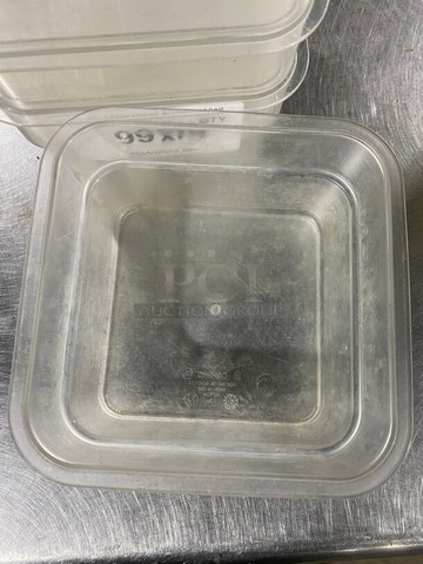 Cambro Assorted Size Clear Poly Food Containers! 14x Your Bid! - Image 3 of 6