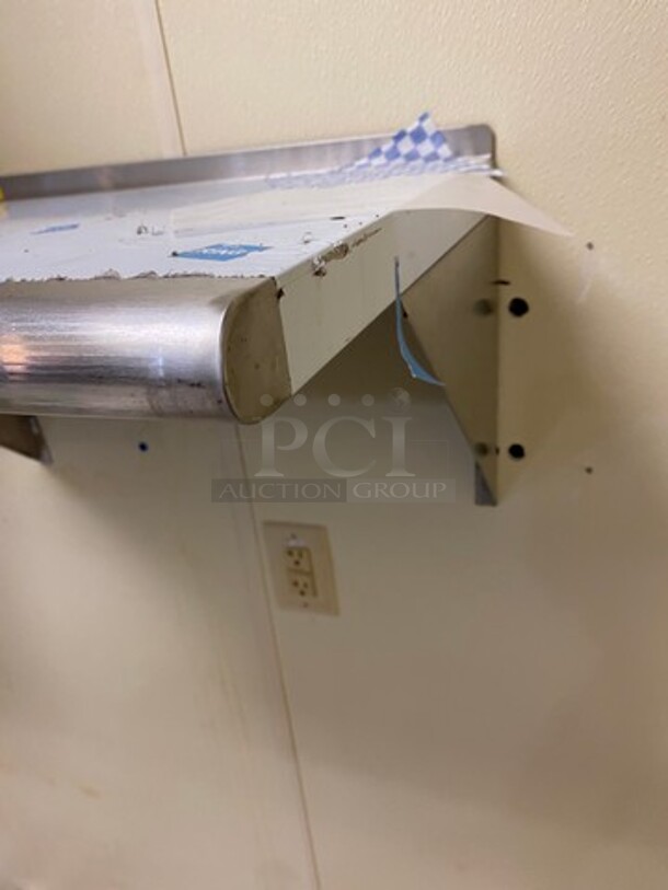 Commercial Solid Stainless Steel Wall Mount Shelf! - Image 3 of 6