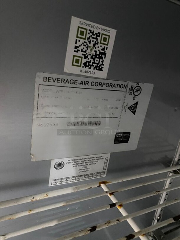 Beverage Air Commercial Undercounter Single Door Refrigerator! All Stainless Steel! With Poly Coated Rack! On Casters! - Image 6 of 7