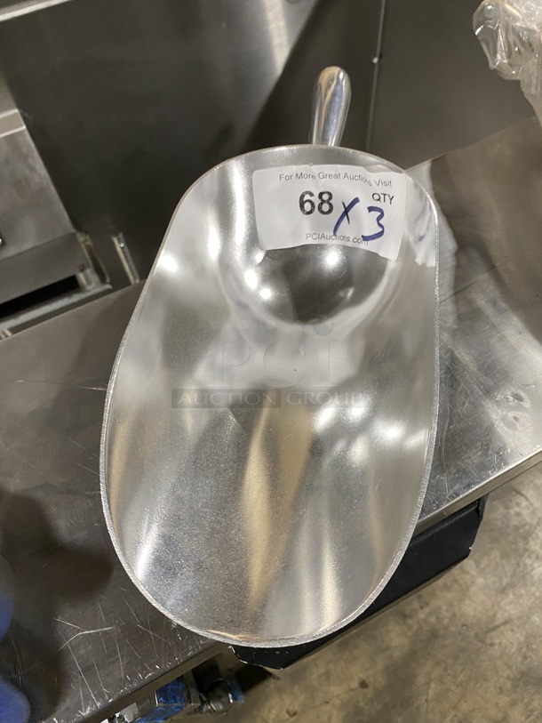  Assorted Aluminum Scoop. 3XBID - Image 2 of 5