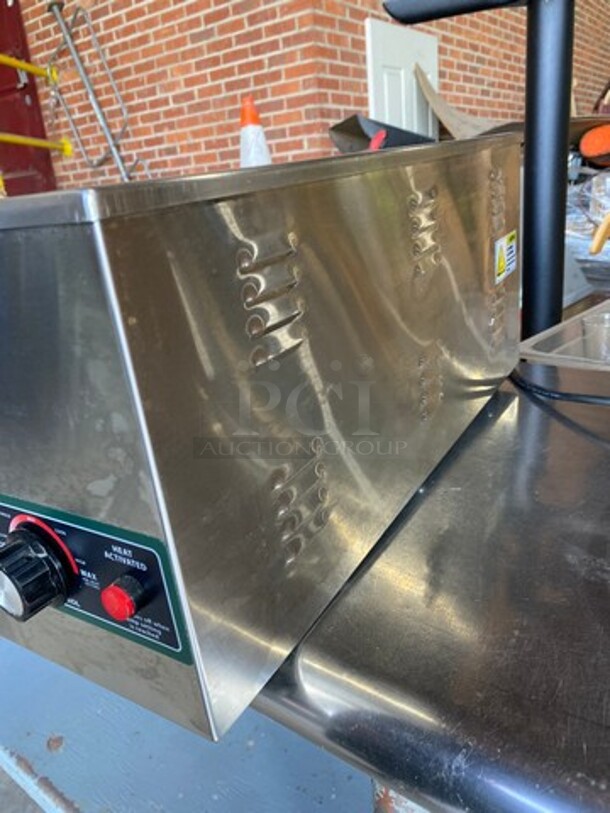 Winco Commercial Countertop Single Well Food Warmer! All Stainless Steel! Model: FWS600 SN: FWS60010014891 120V - Image 3 of 9
