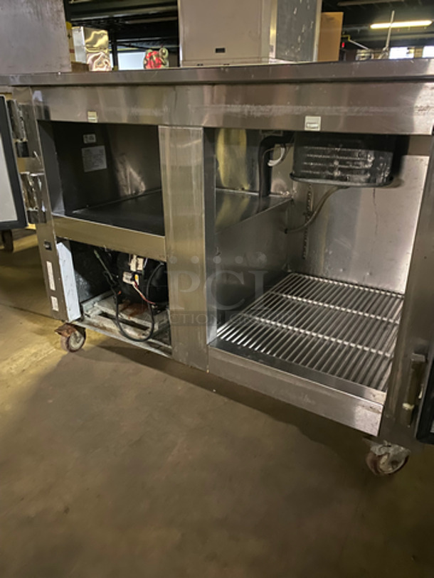 Leader Commercial Refrigerated 2 Door Lowboy! With Poly Coated Rack! All Stainless Steel! On Casters! Model: LB48SC SN: PW01S0214 115V 60HZ 1 Phase - Image 5 of 8
