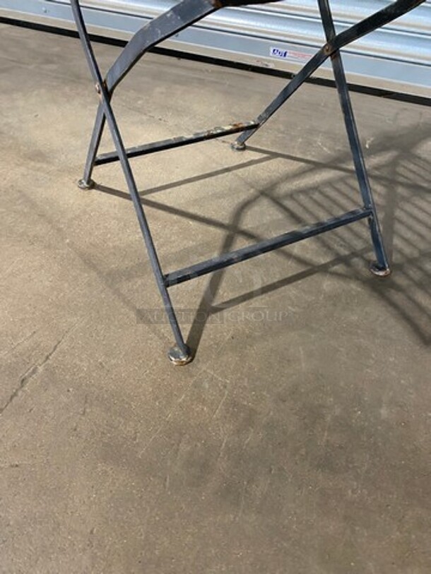 Black Metal Foldable Patio Chairs! 10x Your Bid! - Image 6 of 6