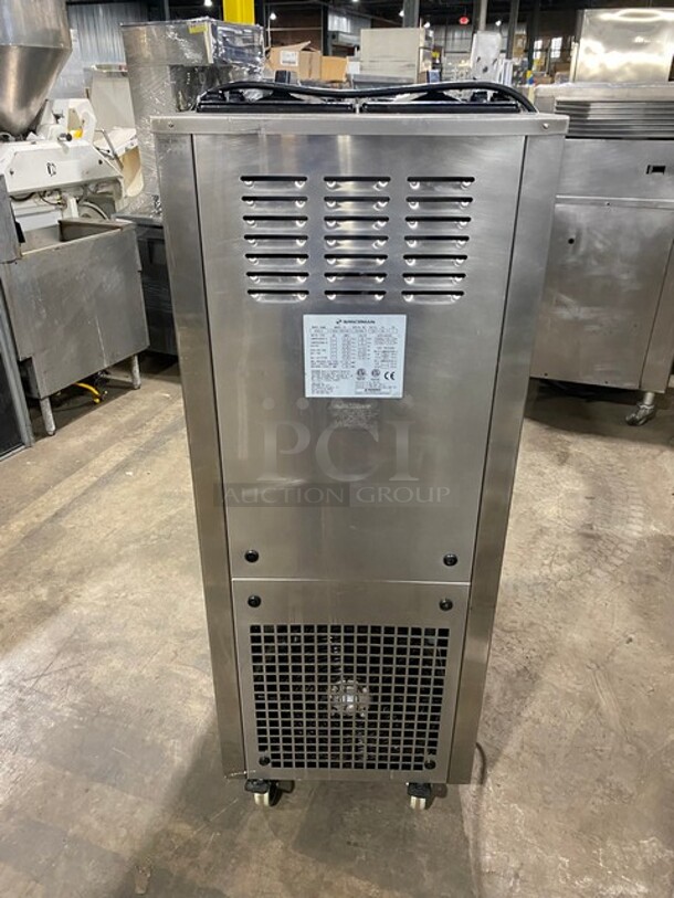 NICE! LATE MODEL! Spaceman Commercial Dual Soft Serve Ice Cream Machine! With 2 Hoppers & 3 Dispensers! All Stainless Steel! On Casters! 220V 1 Phase! Model: 6250-C SN: 201694! Working When Removed!  - Image 3 of 8