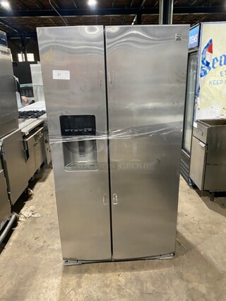 Kenmore 2 Door Refrigerator & Freezer Combo! Has Water & Ice Dispenser! Model 106.51133210 Serial HR53604463! 115V 1Phase!