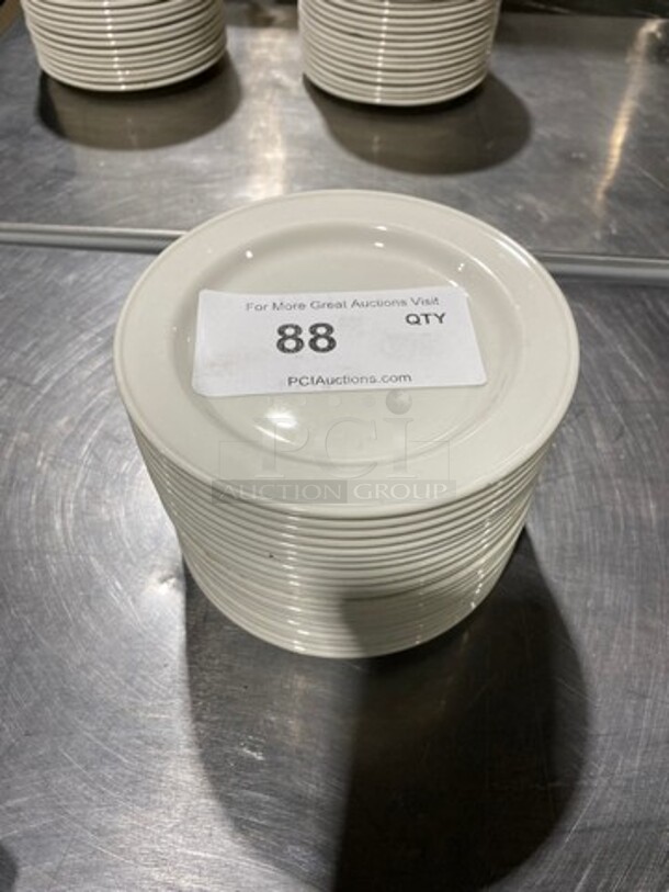 ALL ONE MONEY! Small White Dessert Plates! - Image 1 of 5