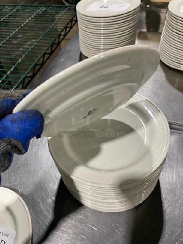 ALL ONE MONEY! Small White Dessert Plates! - Image 3 of 4