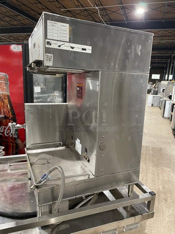 Bunn Starbucks Style Commercial Countertop Soft Heat Dual Coffee Brewer! With Hot Water Dispenser! All Stainless Steel! On Legs! 120/208V 1 Phase! Model: DUAL SH DBC, 120/208GRY(SBUX)! - Image 2 of 7