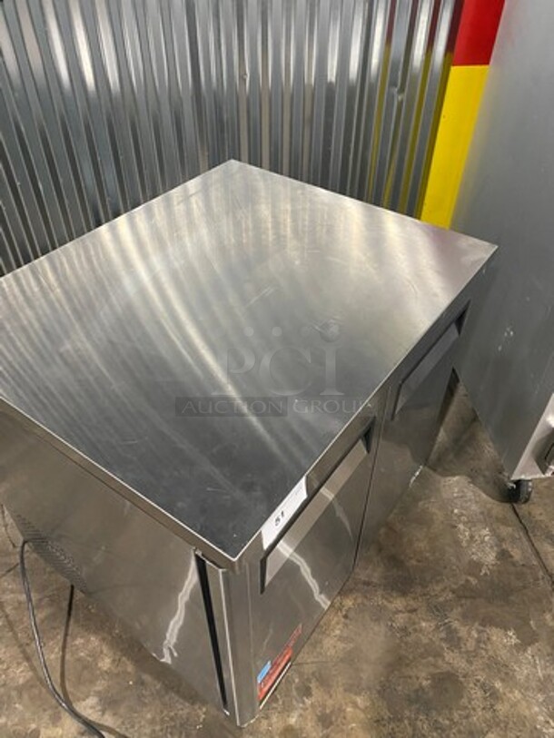 Turbo Air Commercial Under The Counter 2 Door Freezer! With Poly Coated Racks! All Stainless Steel! Model MUF36 Serial MU3FB10026! 115V! On Casters! - Image 9 of 9