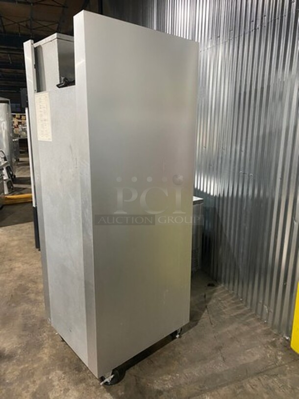 Traulsen Commercial Single Door Reach In Freezer! With Poly Coated Racks! All Stainless Steel! Model: G12011 SN: T41822L06! 115V 60HZ 1 Phase! On Casters! - Image 4 of 10