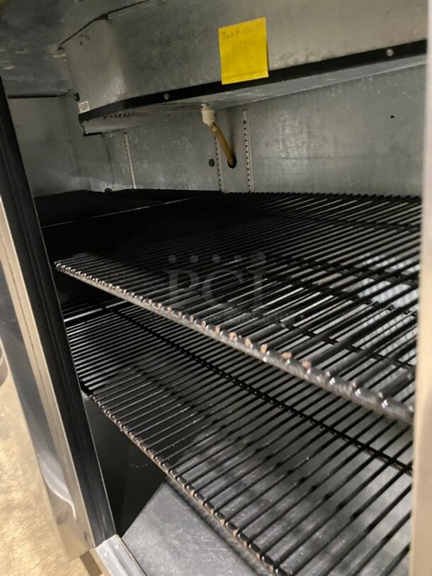True Commercial 2 Door Reach In Bar Back Cooler! All Stainless Steel! With Metal Racks! 115V 1 Phase! Model: TBB-3-S SN: 6640829!  - Image 6 of 8