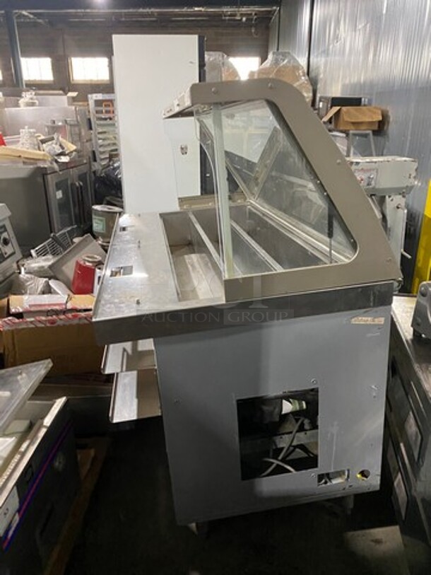 Duke Commercial Sandwich Prep Line Unit! With Slanted Front Glass! All Stainless Steel! On Legs! Model: SUBCPTC60M SN: 12102062 120V 60HZ 1 Phase - Image 3 of 6