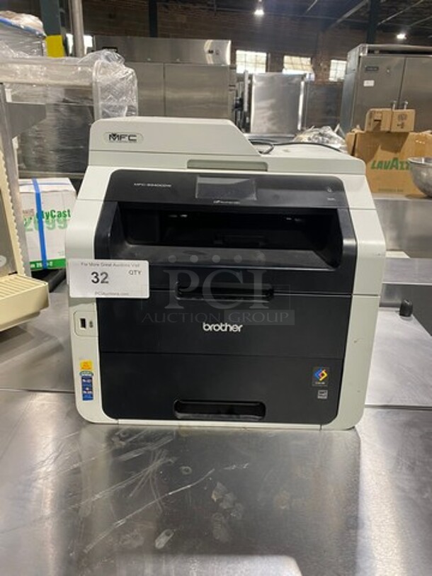 Brother Countertop Printer/ Scanner/ Fax/ Copy Machine! Model: MFC9340CDW SN: U63481D7J152428 110/120V