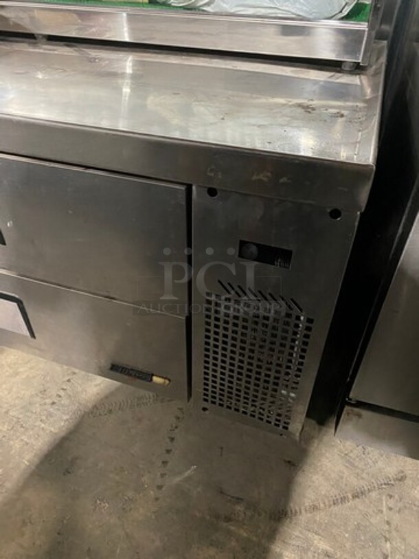Turbo Air Commercial Refrigerated Chef Base! With 4 Drawer Storage Space! All Stainless Steel! On Casters! Model: TCBE96SDR SN: CB96301003 115V - Image 8 of 8