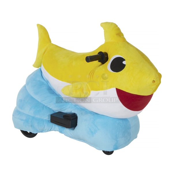 DYNACRAFT PRESCHOOL WHEELS - 6V PLUSH RIDE-ON BABY SHARK - 8606-24JWA.  17.72 x 30.71 x 26.77 Inches - Image 2 of 4