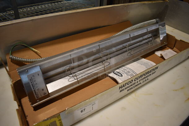 BRAND NEW IN BOX! Hatco GRAH-36 Stainless Steel Commercial Heat Strip. 120 Volts, 1 Phase. 36x6x2.5