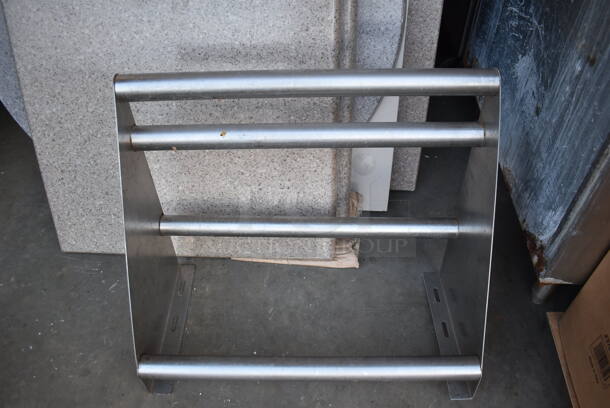Metal Shelf w/ Wall Mount Brackets. 22x12x9 - Image 1 of 3