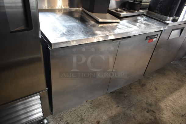 True Stainless Steel Commercial 2 Door Undercounter Cooler on Commercial Casters. 115 Volts, 1 Phase. Tested and Working! - Image 2 of 6