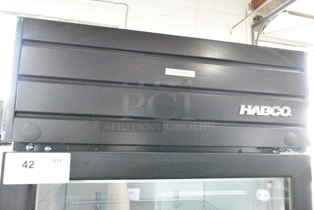 2019 Habco SE18 Metal Commercial Single Door Reach In Cooler Merchandiser w/ Poly Coated Racks. 115 Volts, 1 Phase. Tested and Working! - Image 2 of 5
