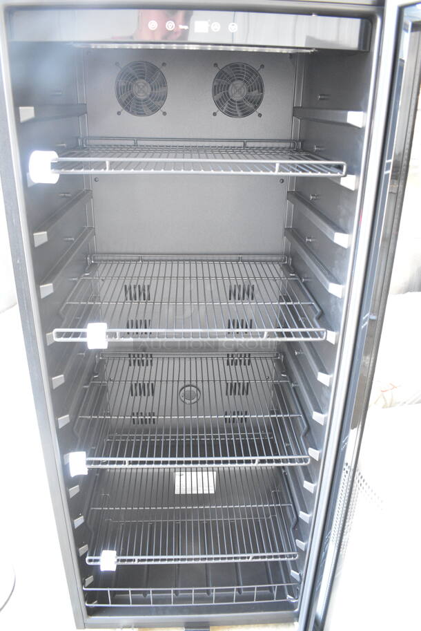 BRAND NEW SCRATCH AND DENT! Whynter FWC-1201BB Metal Freestanding 34 Bottle Wine Cooler Merchandiser w/ Touch Screen. 115 Volts, 1 Phase. Tested and Working! - Image 4 of 6
