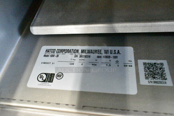 BRAND NEW! Hatco HDW-2B Stainless Steel Commercial Freestanding Two Drawer Warming Drawer. 120 Volts, 1 Phase. Tested and Working! - Image 10 of 10