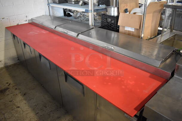 True TPP-119 Stainless Steel Commercial Pizza Prep Table on Commercial Casters. 115 Volts, 1 Phase. 119x35x39. Tested and Working! - Image 2 of 12
