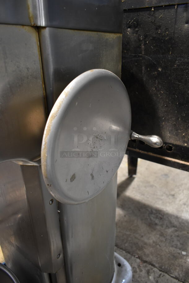 Hobart H-600-DT Metal Commercial Floor Style 60 Quart Planetary Dough Mixer w/ Stainless Steel Mixing Bowl and Whisk Attachment. 208 Volts, 3 Phase.  - Image 7 of 9