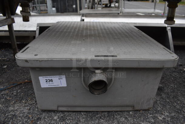 Gray Poly Grease Trap. 24x34x12