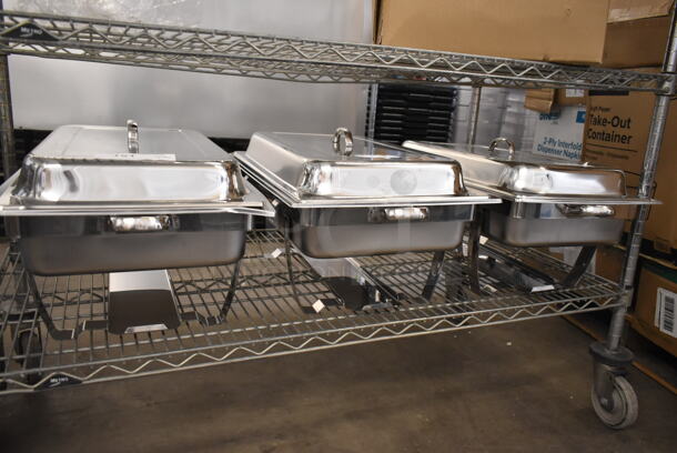3 BRAND NEW SCRATCH AND DENT! Stianless Steel Chafer / Chafing Dishes w/ Drop In and Lid. 3 Times Your Bid! - Image 6 of 6