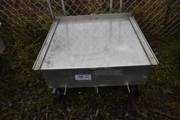 Metal Commercial Cart on Commercial Casters. 28x36x40 - Image 3 of 4