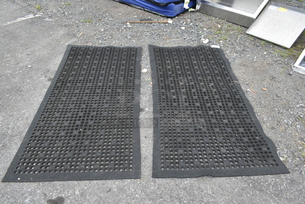 2 Black Anti Fatigue Floor Mats. 2 Times Your Bid! - Image 1 of 5