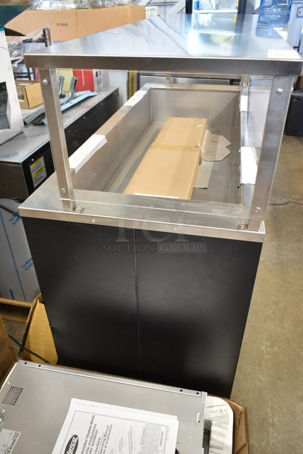 BRAND NEW! Vollrath R39716 60" Black Affordable Portable Refrigerated Cold Food Station with Cafeteria Breath Guard. 120 Volts, 1 Phase. Tested and Working! - Image 5 of 9