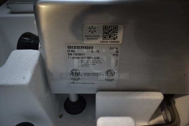 2018 Bizerba GSP H Metal Commercial Countertop Meat Slicer. 120 Volts, 1 Phase. Tested and Working!  - Image 3 of 5