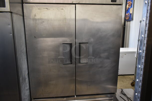 2017 True T-49F-HC Stainless Steel Commercial 2 Door Reach In Freezer w/ Poly Coated Racks on Commercial Casters. 115 Volts, 1 Phase. Tested and Powers On But Does Not Get Cold - Image 3 of 8