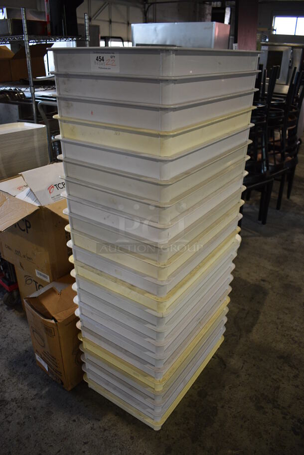 22 White Poly Dough Bins. 18x26x3. 22 Times Your Bid! - Image 2 of 4