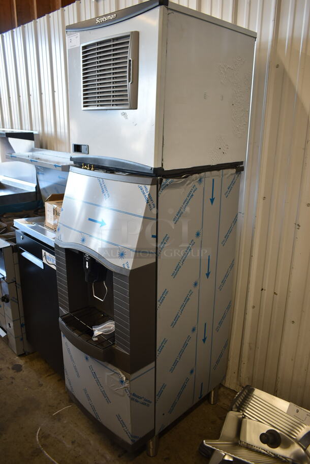 BRAND NEW! 2023 Scotsman NS0422A-1B Stainless Steel Commercial Ice Head on Scotsman SPA162-161 Commercial Bin and Dispenser. 115 Volts, 1 Phase. - Image 3 of 12