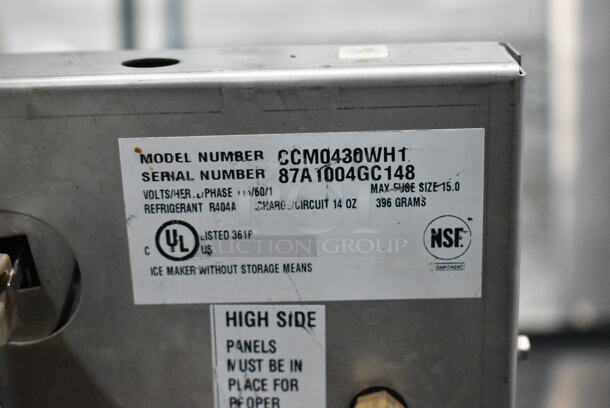 Cornelius CCM0430WH1 Stainless Steel Commercial Ice Head. 115 Volts, 1 Phase.  - Image 6 of 6