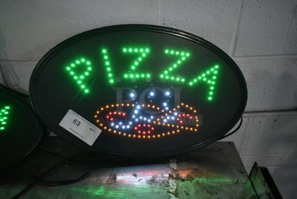 2 Pizza Light Up Signs. 2 Times Your Bid! Tested and Working! - Image 2 of 8
