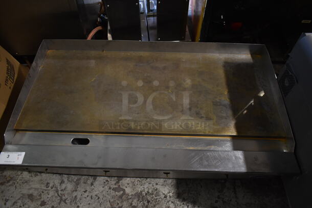 Cook Rite Stainless Steel Commercial Countertop Natural Gas Powered Flat Top Griddle.  - Image 3 of 6