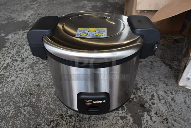 BRAND NEW SCRATCH AND DENT! Winco RC-S300 Stainless Steel Commercial Countertop Advanced Electric Rice Cooker Warmer. - Image 1 of 11