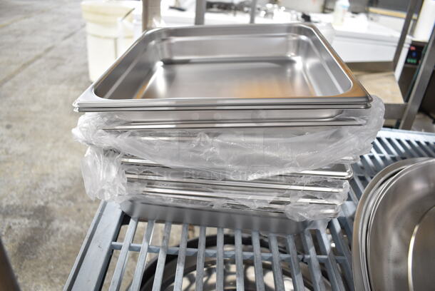 14 BRAND NEW! Stainless Steel Items; 1/2 Size Drop In Bins, Oval Trays, Dome Cover. 14 Times Your Bid! - Image 4 of 8