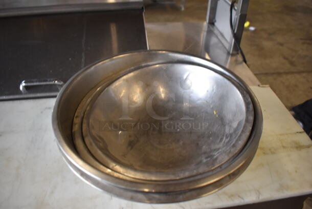 4 Various Metal Bowls. Includes 13x13x5.5. 4 Times Your Bid! - Image 2 of 5