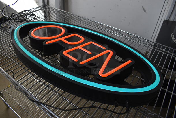 Open Light Up Sign. 27x2x13. Tested and Working! - Image 5 of 5