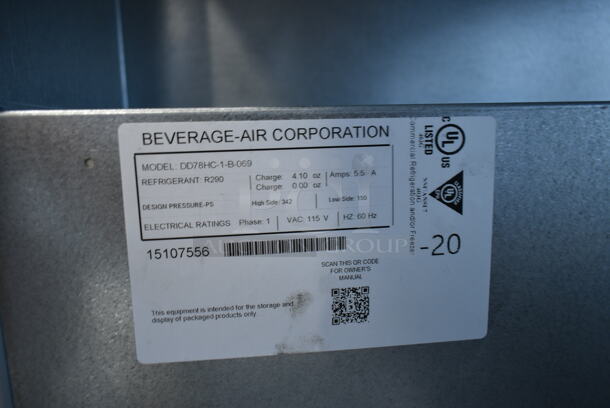 BRAND NEW SCRATCH AND DENT! Beverage Air DD78HC-1-B-069 (2) Triple Tap Kegerator Beer Dispenser - Black, (4) 1/2 Keg Capacity. 115 Volts, 1 Phase. Tested and Working! - Image 12 of 12