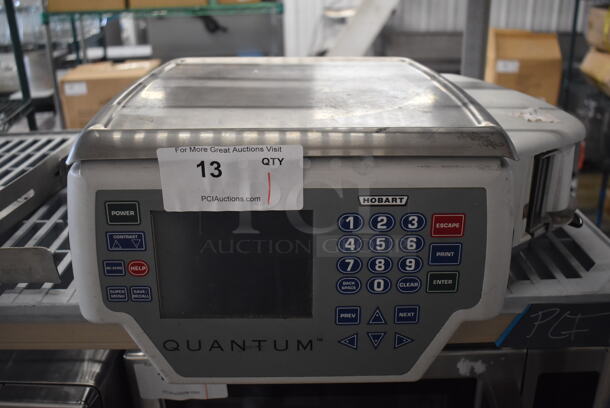 Hobart Quantum Metal Commercial Countertop Food Portioning Scale. 120 Volts, 1 Phase. 19x16x8. Cannot Test Due To Missing Power Cord