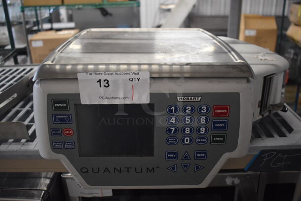 Hobart Quantum Metal Commercial Countertop Food Portioning Scale. 120 Volts, 1 Phase. 19x16x8. Cannot Test Due To Missing Power Cord - Image 1 of 6