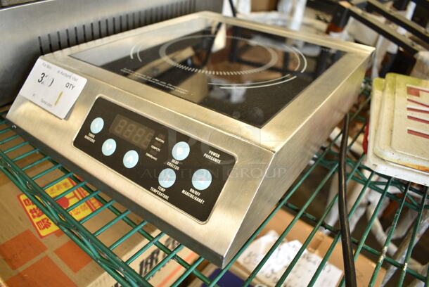 2018 F-IH-02SS Stainless Steel Commercial Countertop Electric Powered Single Burner Induction Range. 240 Volts, 1 Phase.  - Image 2 of 4